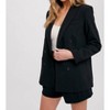 Women's Classic Double Breasted Blazer - BluIvy - 3 of 4
