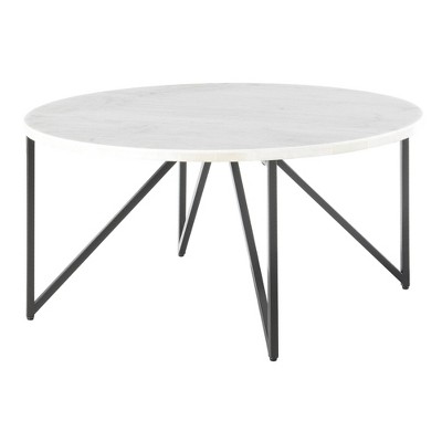 target white coffee table