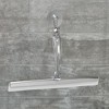 iDesign Shower Squeegee with Wall Hook, Set of 2, Clear/Stainless Steel - 3 of 4