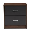 Hansel 2 Drawer and Finished Nightstand Brown/Gray - Baxton Studio - image 4 of 4