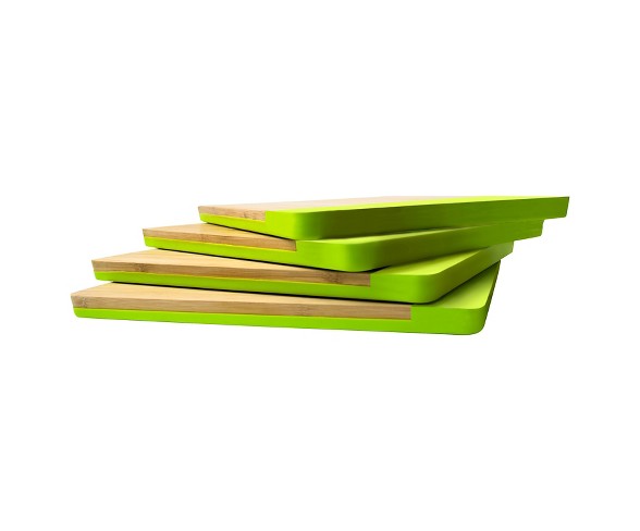 Architec 12 x 8 Inch Non-Slip Bamboo Wood Cutting Board