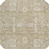 Beige Tan And Ivory Oriental Washable Indoor Outdoor Area Rug - 4 of 4