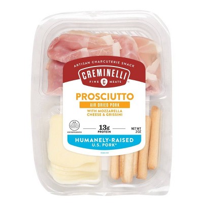 Creminelli Sliced Prosciutto & Mozzarella with Grissini - 2oz