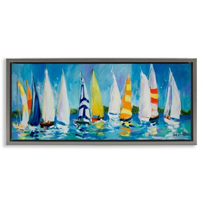 Stupell Industries Regatta Sailboat Fleet, 25" x 11"