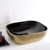 ALFI  Isabella Plus Collection Rectangular Above Mount Basin with an Embossed Exterior, Smooth Interior, and Center Drain - 2 of 4