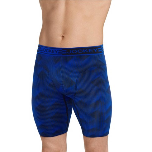 Jockey Men's Sport Cooling Mesh Performance Brief L Bluing Geo