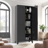 KWPZQEB Metal Storage Cabinet with 2 Doors and Adjustable Shelves - 61" Steel Storage Cabinet for Office, Home, Garage - 4 of 4
