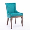 Kumasinova Set of 2 Side Dining Chair, Thickened Fabric Kitchen Chairs with Neutrally Toned Solid Wood Legs & Bronze Nail Head - 2 of 4