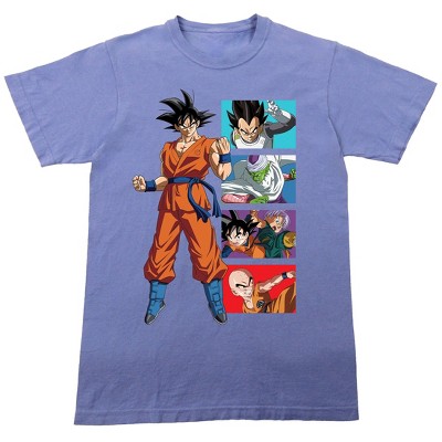 Dragon Ball Super Goku Character Panels Men's Black T-shirt
