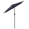 7.5' x 7.5' Outdoor Patio Umbrella with Button Tilt and Crank - Wellfor - 2 of 4