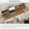Computer Desk, Home Office Table with Hutch & Charging Hub, 47" Executive Desk - 3 of 4