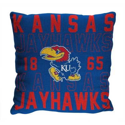 NCAA Kansas Jayhawks Stacked Woven Pillow