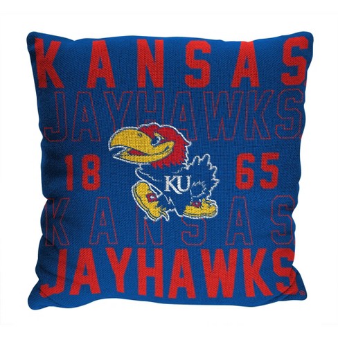 Ncaa Kansas Jayhawks Stacked Woven Pillow : Target