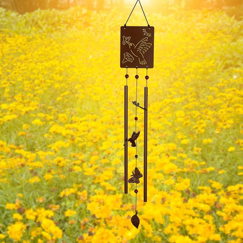 Woodstock Wind Chimes Signature Collection, Victorian Garden Chime, Rusted Steel Wind Chime, 3 of 10