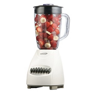 Brentwood 12 Speed Blender Plastic Jar - White - 1 of 4