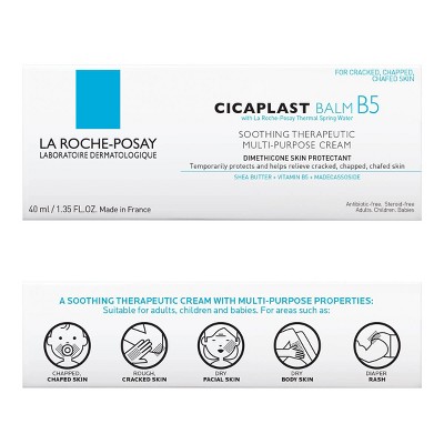 La Roche Posay Cicaplast Balm Vitamin B5 Soothing Therapeutic Cream for Dry Skin and Irritated Skin - Unscented - 1.35oz_6