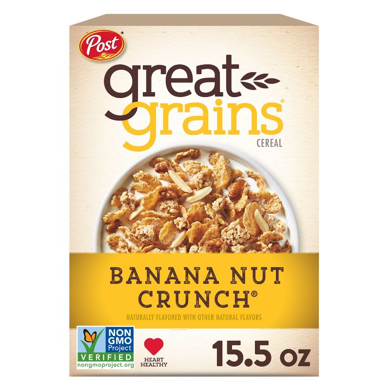 Great Grains Banana Nut Crunch Breakfast Cereal - 15.5oz - Post, 1 of 24