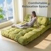MAXYOYO Corduroy Folding Sofa Bed, Convertible Sleeper Chair with Pillow Foldable Mattress with Back Support - 4 of 4