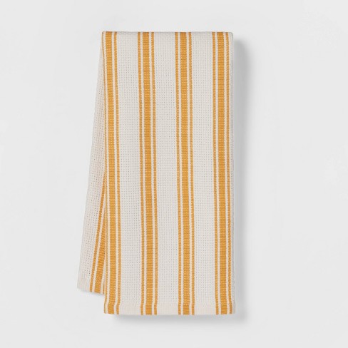 Cotton Basketweave Stripe Kitchen Towel - Threshold™ - image 1 of 3
