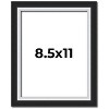PosterPalooza | Photo Size Flat Silver Picture Frame - UV Acrylic, Foam Board Backing, Hanging Hardware - 2 of 4