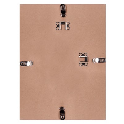 Ambiance 4x4 Glass Clip Frames with MDF Backing, Set of 6