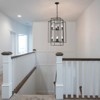 Dolonm Black Geometric Pendant Chandelier, Industrial Metal Frame,Kitchen (No Bulbs) - 3 of 4