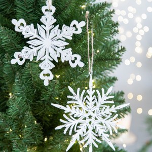 YOOCOZZ  Christmas Holiday Party Ornaments Decoration 6 Set - 2 Groups of Iron Snowflake Hanger, Decorative Hanging Ball Christmas Tree Ornaments - 1 of 4