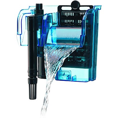 Penn-Plax Cascade Hang-on Aquarium Filter with Quad Filtration to 10 Gallon