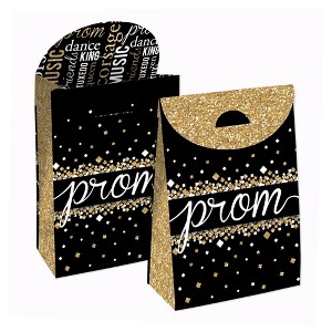 Big Dot of Happiness Prom - Prom Night Gift Favor Bags - Party Goodie Boxes - Set of 12 - 1 of 4