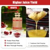 Manual Fruit Wine Press, Wood Steel Fruit and Wine Press With T-Handle, Wine Making Press for Outdoor, Kitchen, Assembly Required - 2 of 4
