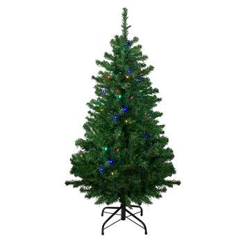 Northlight 4' Pre-Lit Mixed Classic Pine Medium Artificial Christmas Tree - Multi LED Lights