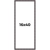 PosterPalooza | Panoramic Slim Profile Brown Picture Frame - UV Acrylic, Foam Board Backing, Hanging Hardware - 2 of 4