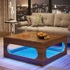 Tribesigns 43.31-Inch Coffee Table with LED Light - 4 of 4