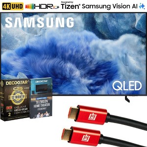 Samsung 55 inch QLED Q8F 4K Vision AI Smart TV (2025) w/ Extended Protection Bundle - 1 of 4