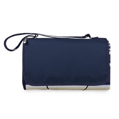 Picnic Time XL Outdoor Blanket Tote Navy