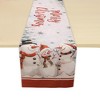 Unique Bargains Christmas Table Runner Polyester Red White 71x14 Inch 1Pcs - 4 of 4