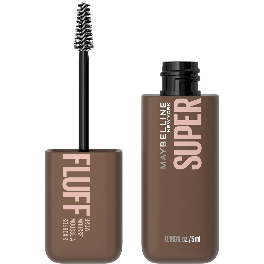 Photos - Eye / Eyebrow Pencil Maybelline Superfluff Volumizing Eyebrow Gel Mousse - 003 Medium Brown - 0.17 fl oz 