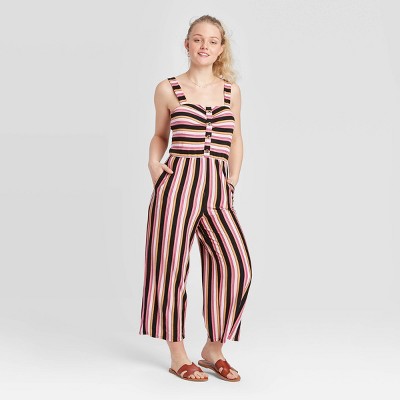 casual cropped jumpsuit