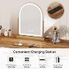 Tribesigns 59-Inch Vanity Desk with 5 Drawers, Modern Makeup Table with Charging Station, Dressing Table for Bedroom (No Mirror) - 4 of 4