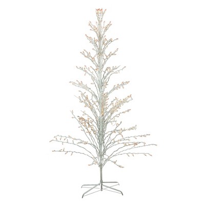 Northlight 6' Prelit Artificial Christmas Tree White Lighted Cascade ...