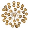 Metal Starburst Wall Decor with Orb Detailing Gold - CosmoLiving by Cosmopolitan: Iron, Modern Vertical Sculpture - 2 of 4