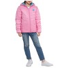 Rokka&Rolla Girls' Reversible Light Puffer Jacket Coat - 4 of 4