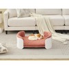 Lyngins Elevated Cat and Dog Sofa Bed with Removable Cover – Indoor/Outdoor Pet Sofa for Small Dogs and Medium Cats, Scandinavian Style Cat Couch Bed - 3 of 4