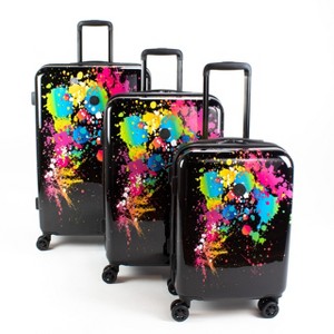 Body Glove Bursts 3-Piece Hardside Spinner Luggage Set - 1 of 4