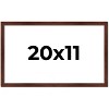 PosterPalooza | Classic Modern Brown Picture Frame - UV Acrylic, Backing Board, Hanging Hardware Included - 2 of 4