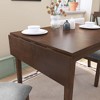 Vynxaria Folding Tables - 29"-45" Extendable Dining Table for 4, Space-Saving Kitchen Table, Brown - 4 of 4