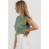 Women's CABLEKNIT NORA CROP TANK - Mimosa - 4 of 4