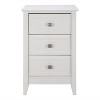Karl Home 3-Drawer White MDF (Medium-Density Fiberboard) 15.75in. W Nightstands - 4 of 4