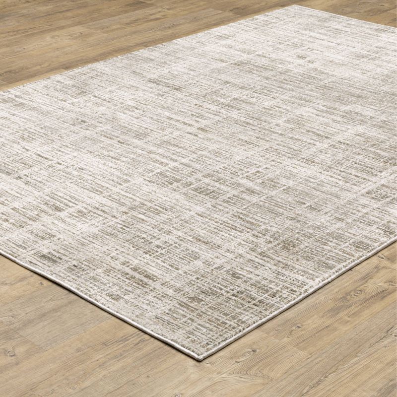 Nirvan Abstract Etchings Indoor Area Rug Beige/Ivory - Captiv8e Designs, 6 of 13