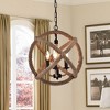 20" x 20" x 20" Twirlie Hemp Rope Chandelier Brown - Warehouse Of Tiffany - 2 of 2